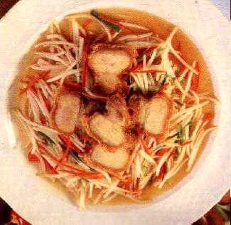 สูตรวิธีการทำอาหารไทย-ถั่วงอกผัดหมูกรอบ