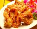 กุ้งสดทอดกรอบงาขาว