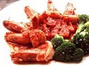 ผัดกุ้งกุลาดำซอสพริกฝรั่ง